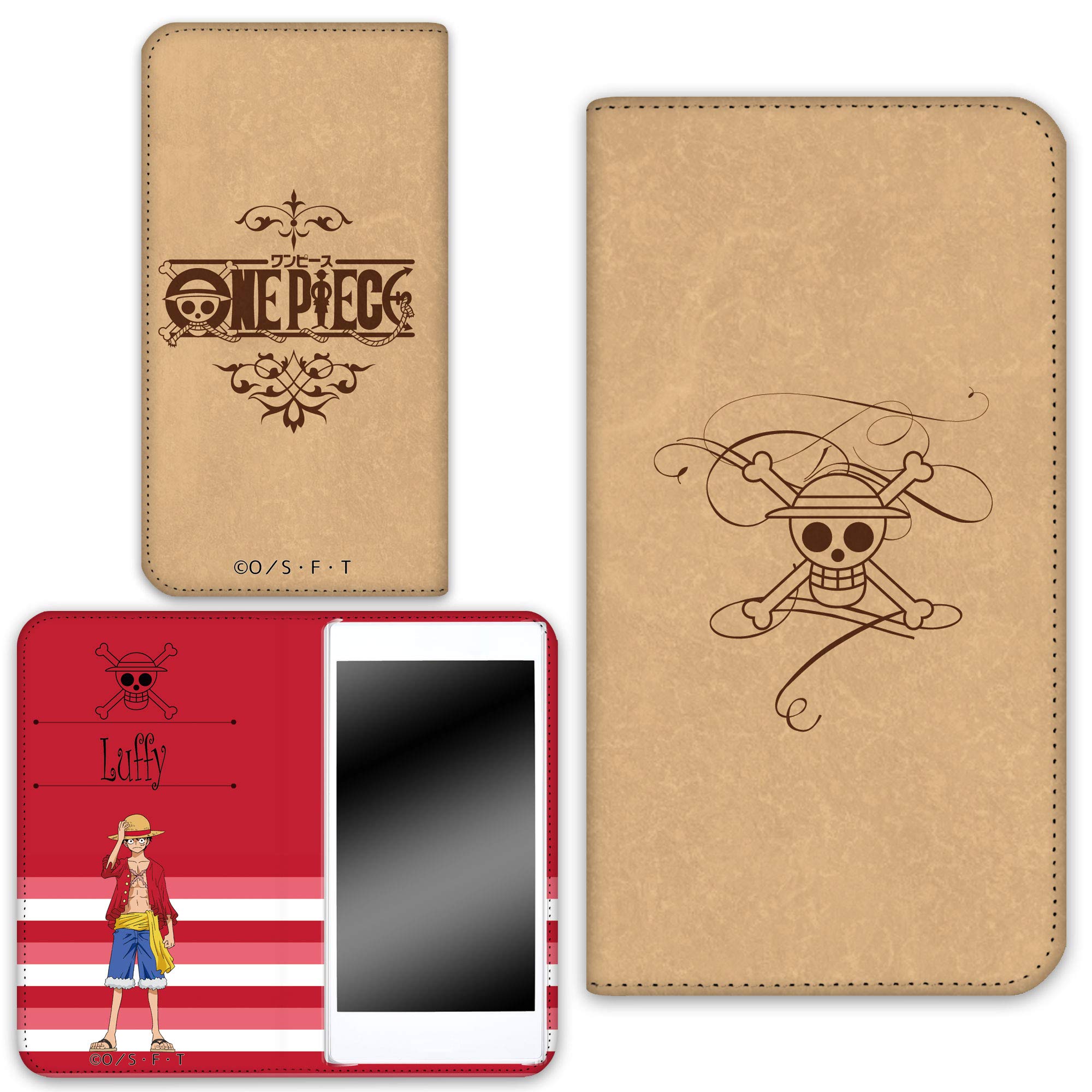 Amazon.co.jp: ONEPIECE ワンピース OPPO A5 ケース 手帳型 両面