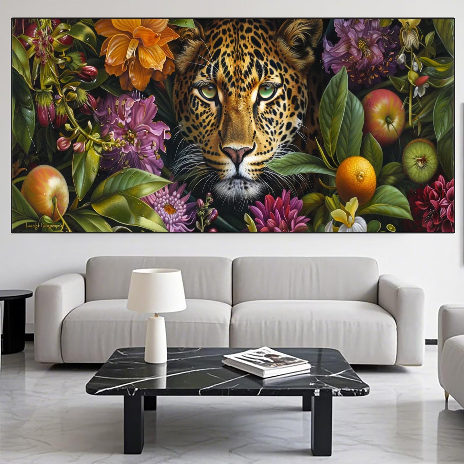 Leopard Diamond Art Garden Diamond Painting Arts and Crafts dla dorosłych, zestawy do malowania diamentami 5D, dorosłych, Crysta, haft krzyżykowy, zestaw do haftowania dla początkujących, dekoracja