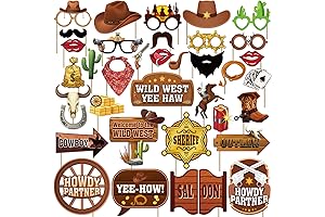 Wild West Photo Booth Props for Trick-or-Treating
