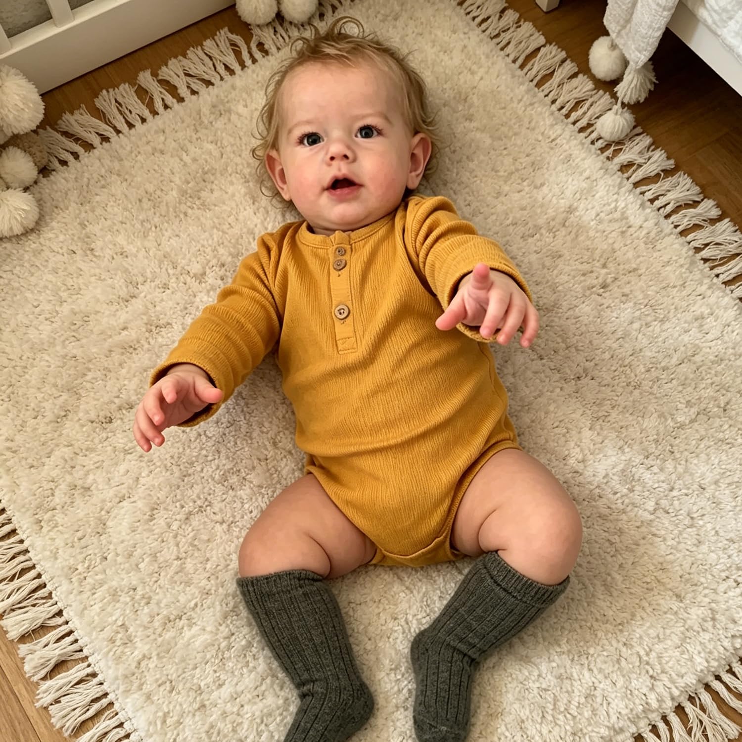 70cm Große Reborn Kleinkind Puppen Junge Echtes Baby Aussehen Realistische Reborn-Babypuppe Lebensecht Neugeborenenpuppe Junge Gewichtspuppe Spielzeug für Kinder ab 3 Jahren