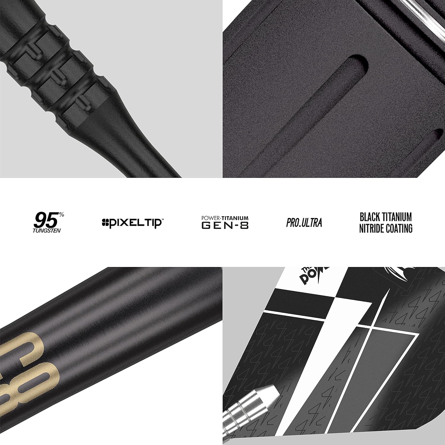 TARGET Darts Phil Taylor Power 9-Five Gen 8 95% Tungsten Soft Tip Darts, 18G/20G | Soft Tip Dart Set, Pixel Tip Electronic Soft Tip Darts Set, Professional Darts Set