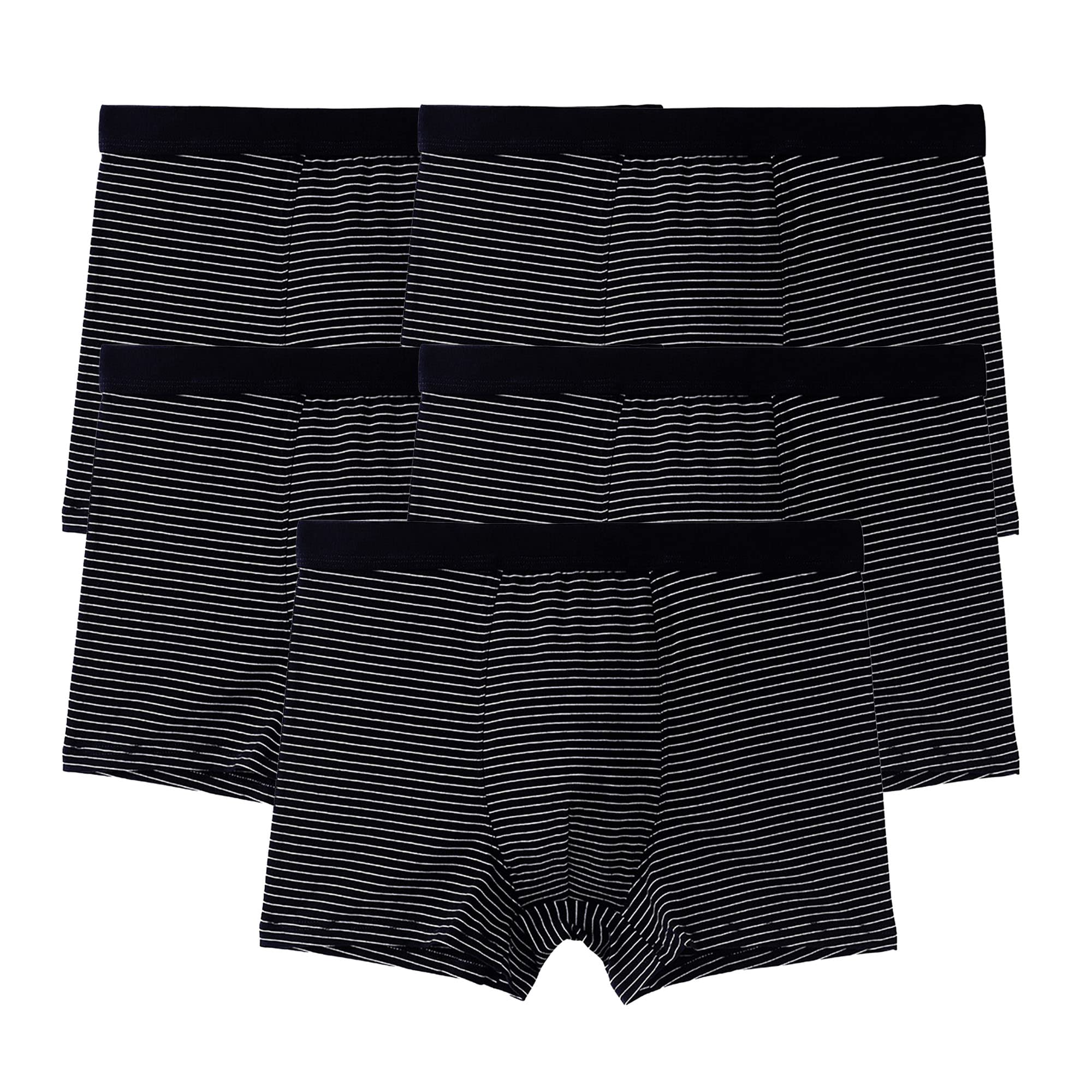 JEShifangjiusu Boxer da uomo in misto cotone classico, traspirante, morbido e confortevole, traspirante, confezione da 3