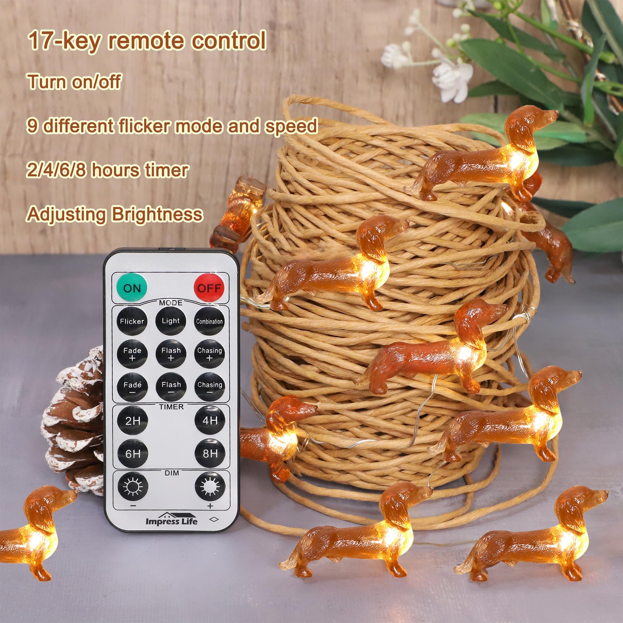 Amazon.co.jp: Impress Life ペットテーマ クリスマス装飾ストリング