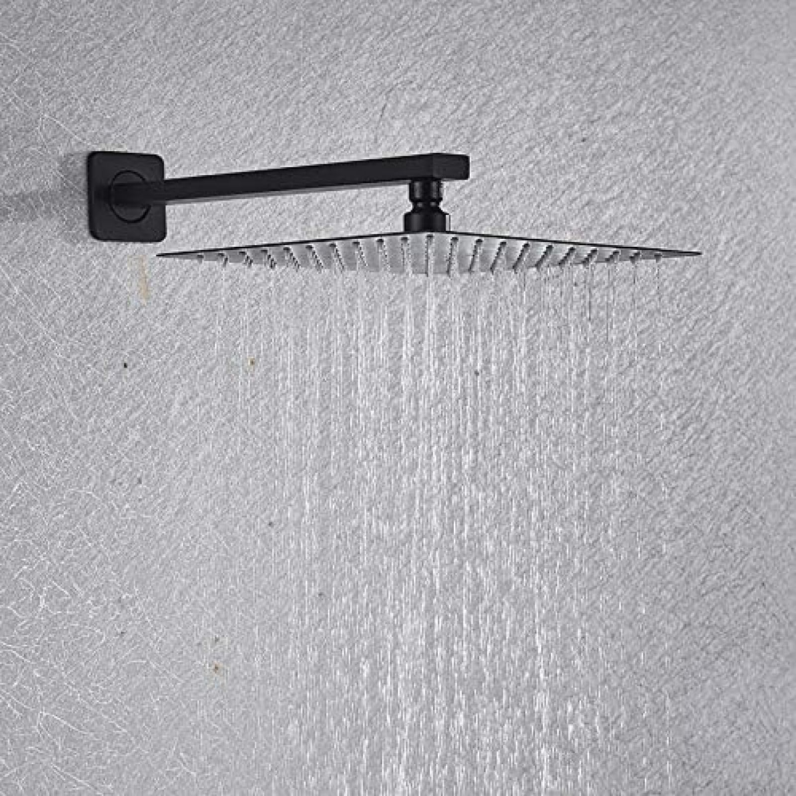 Doccia da Bagno 2 funzioni Rubinetti per Doccia digitali Neri Set Soffione Doccia a Pioggia Miscelatore con Display Digitale a 2 Vie Miscelatore per Doccia-Set Doccia da 10 Pollici,Set DOCC