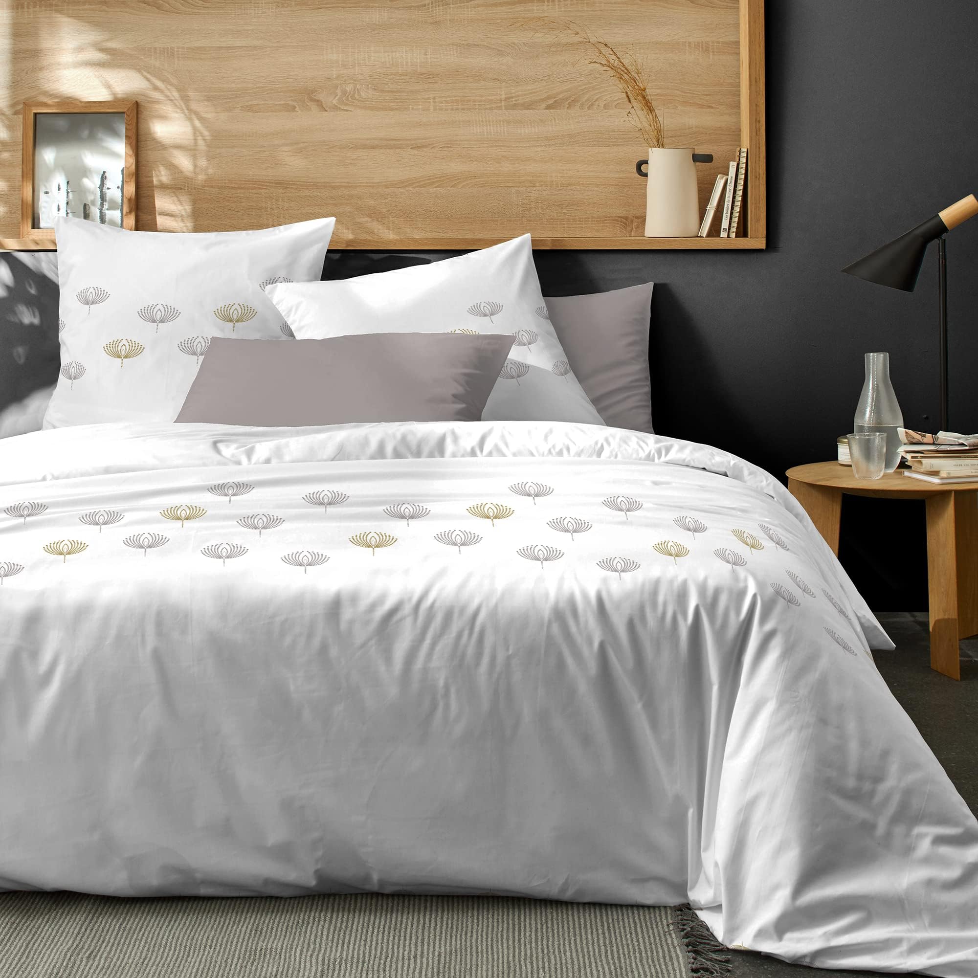 Parure de lit 3 pièces – Housse de couette 240 x 220 cm 2 taies – 100 % coton – Voie Lactée