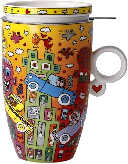 Goebel James Rizzi Teetasse mit Deckel und Sieb 450 ml NOT Getting Around WA