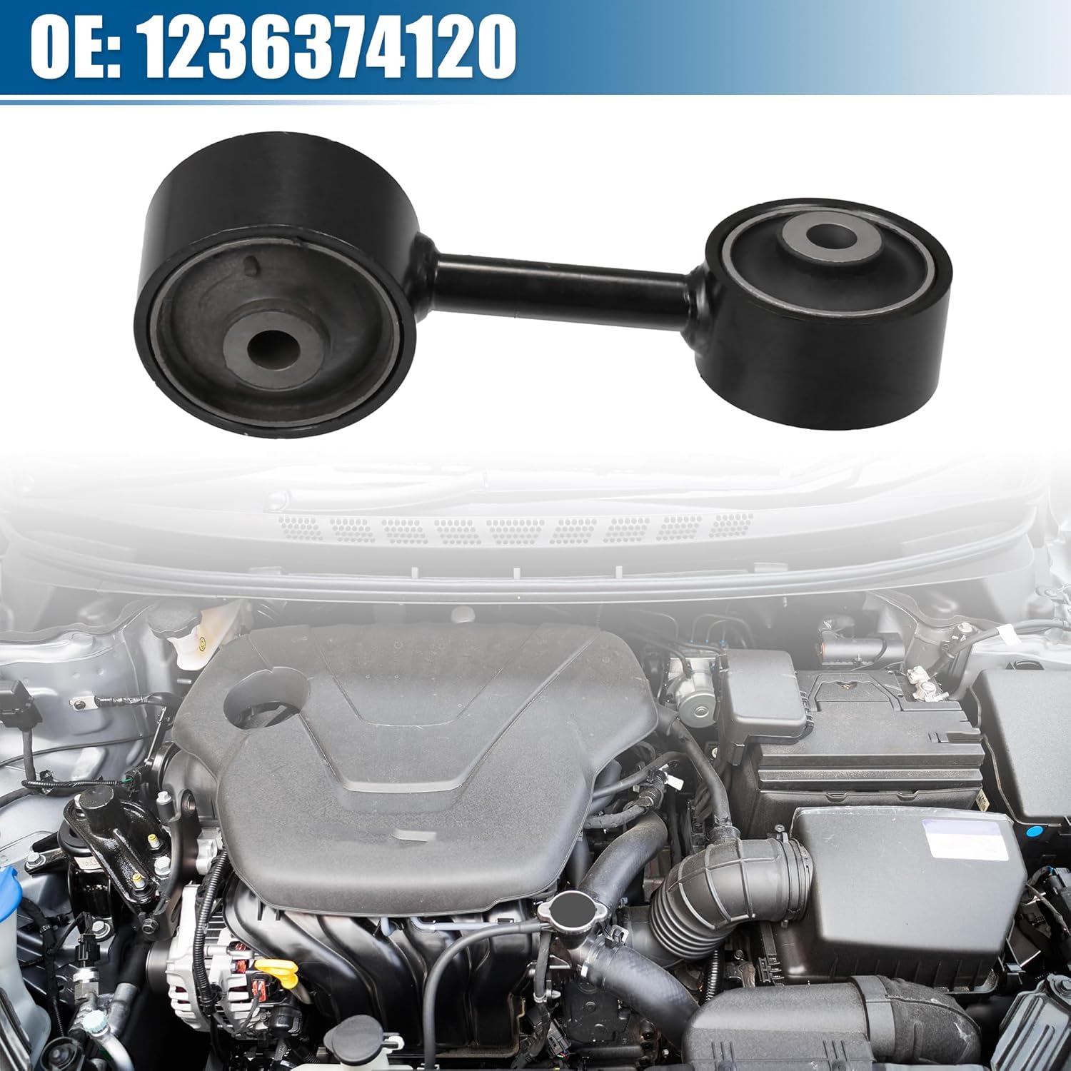X AUTOHAUX Front Right Car Engine Motor Mount Replacement for Toyota Camry DX LE XLE|4 Cyl 2.2L 1992-1996 No.12363-74120 Black