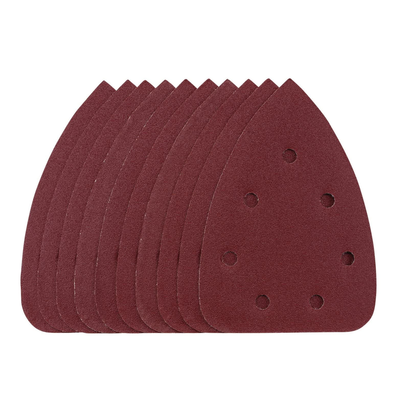 Draper 08619 Detail Sanding Sheets with Hook and Loop, 140mm, 120 Grit, SSD6 (Pack of 10) — image 1