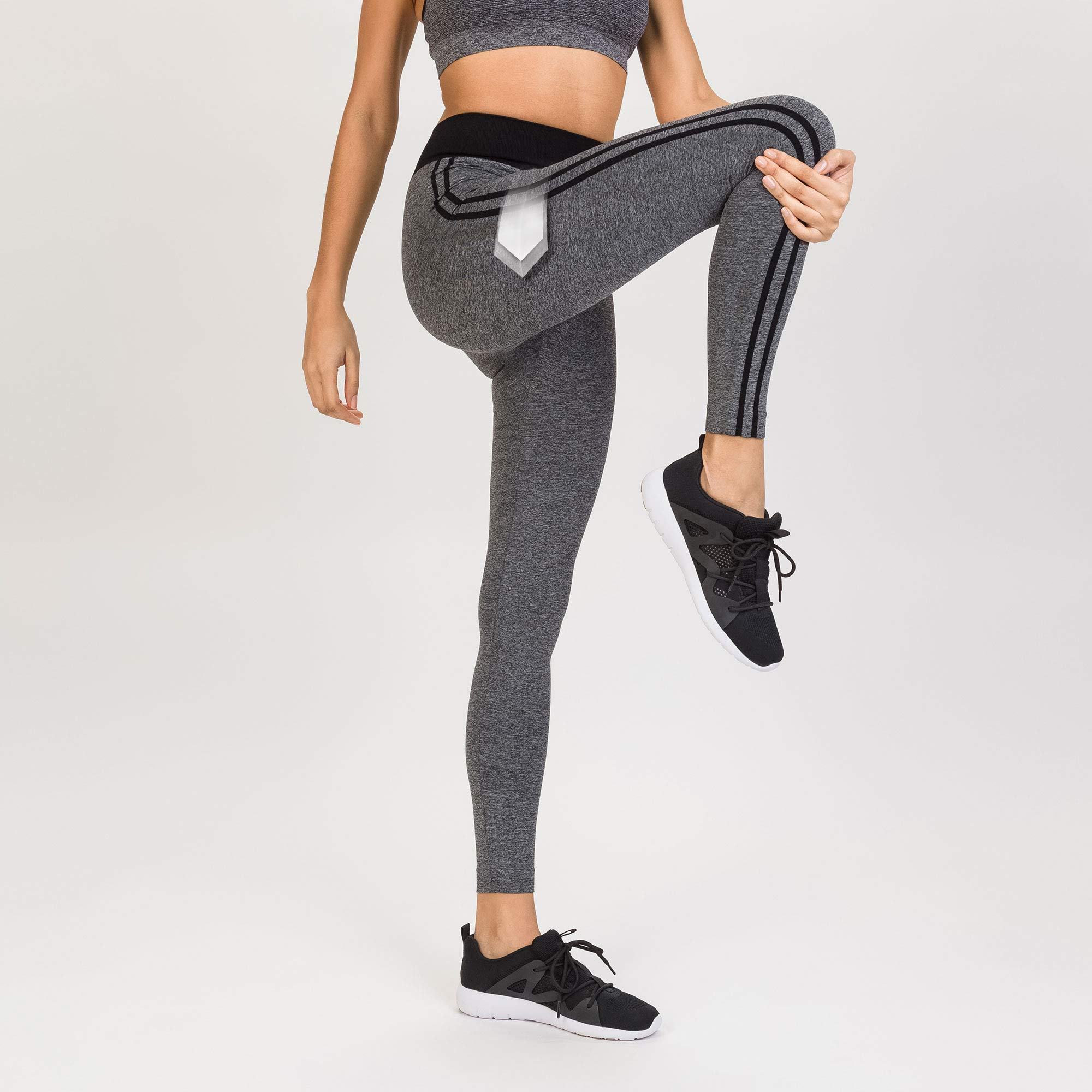 Boostershape Women's Slimming Leggings, womens, Leggings, T149, Black, FR : Taille Unique (Taille Fabricant : L/XL)