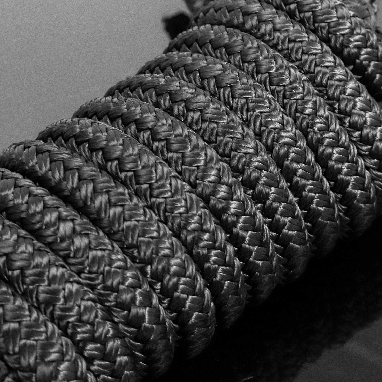QWORK Festmacherleine, ankerleine, Seil, Flechtleine, mit 30cm Auge gespleißt, 10mm x 4.5 m, 4 Pack