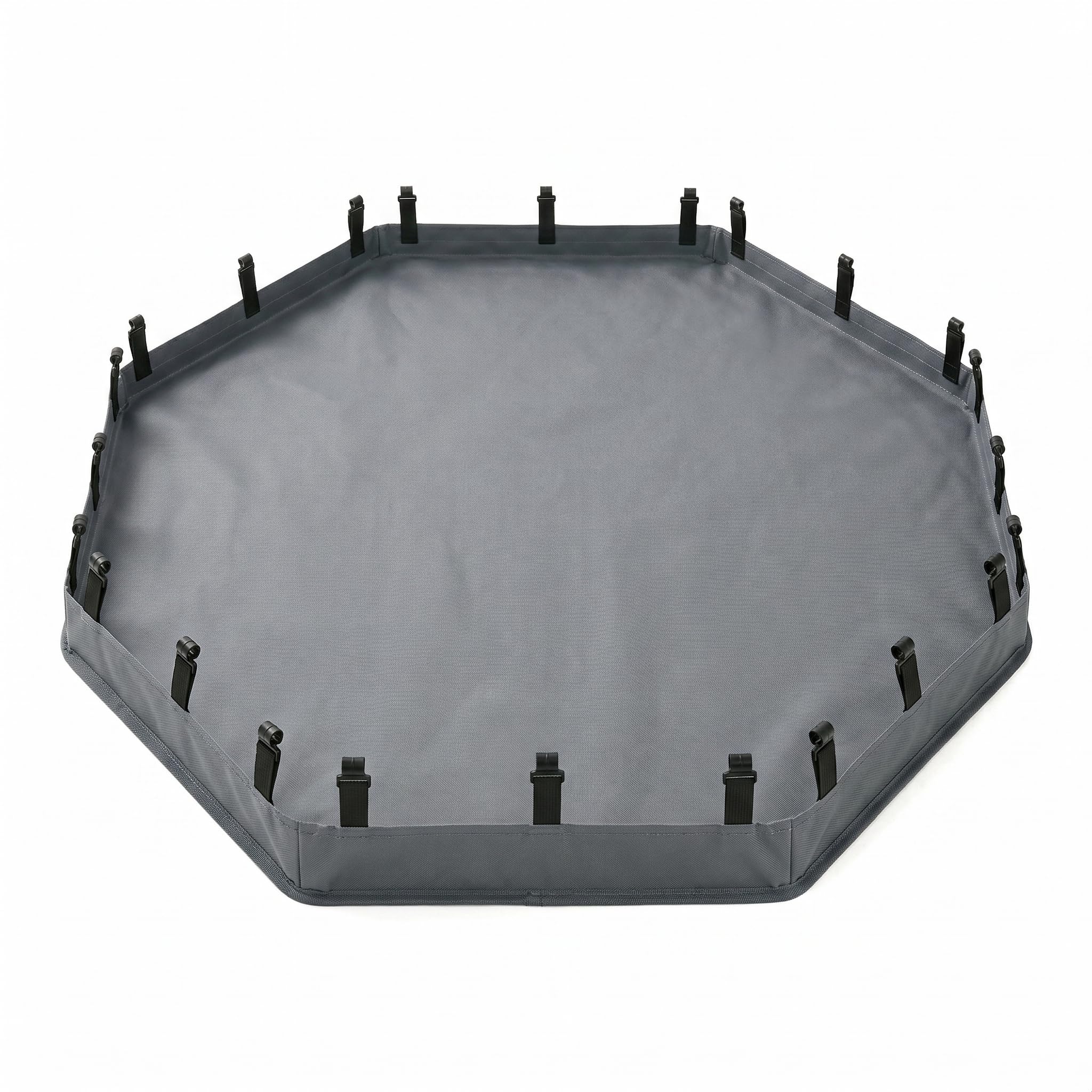 PJYuCien 2-in-1 Octagonal Dog Playpen Bottom Pad for 24" Side Pen, Gray