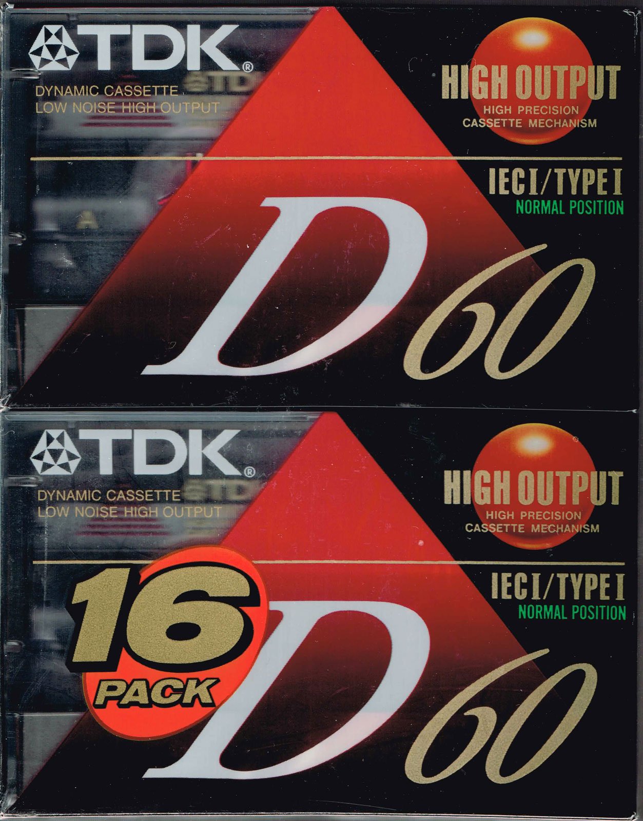 TDK D60 Ice I/Typ I Normal Position High Ausgang Audio Kassette Tape