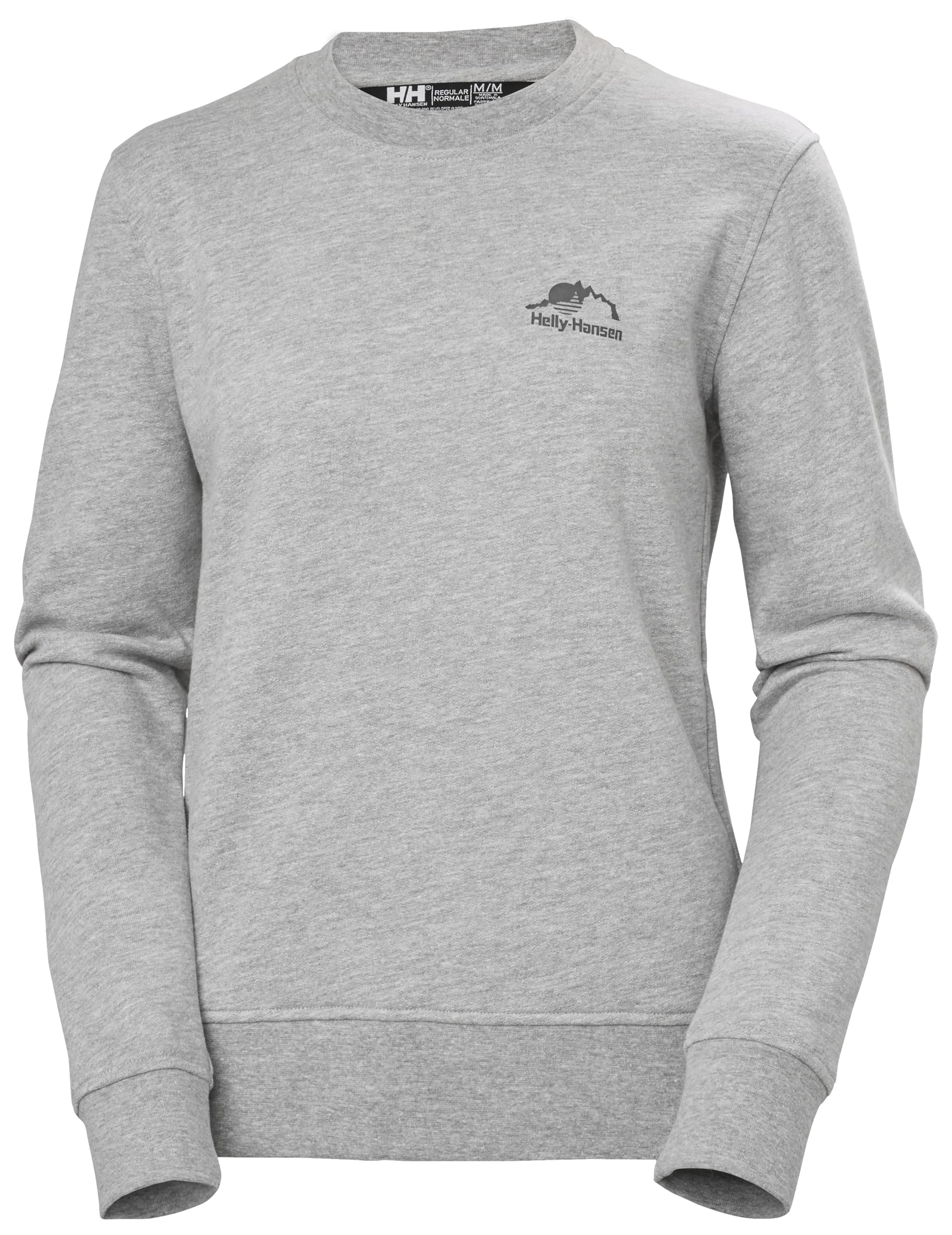 Helly Hansen Women's Grey Melange Nord Graphic Crewneck Sweatshirt Grey Xl