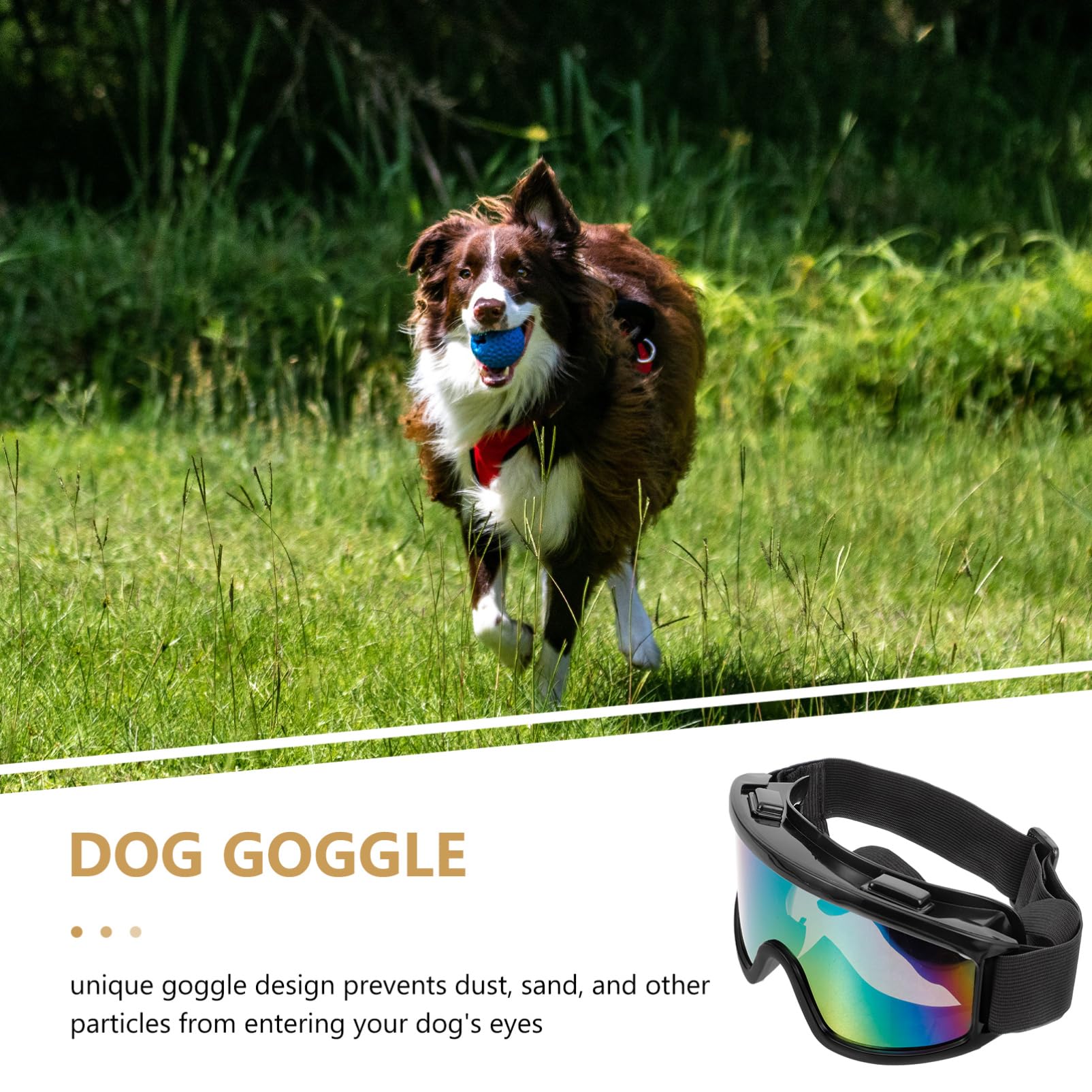 CIYODO Dog Sunglasses Pet Eyewear Dog Goggles Small Breed Windproof Goggle for Cat Cooling Cat Glasses