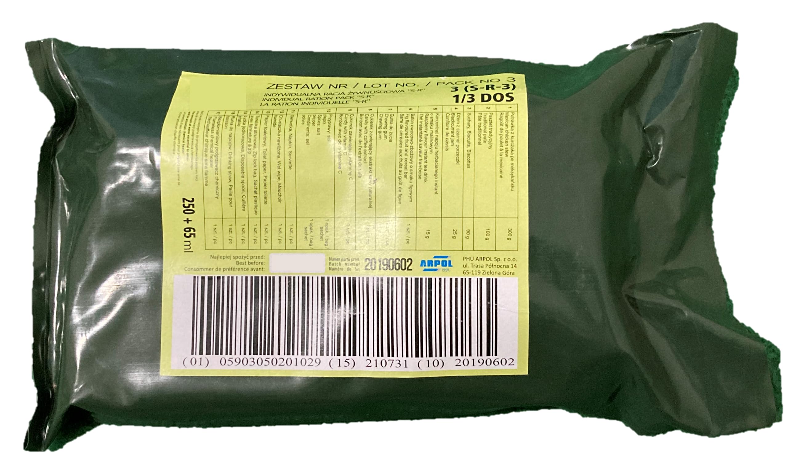 米軍　MRE 8個+1個(訳あり) レーション　ミリメシ 米軍MREレーション】2015年製メニューNo.8「ミートボール」の実