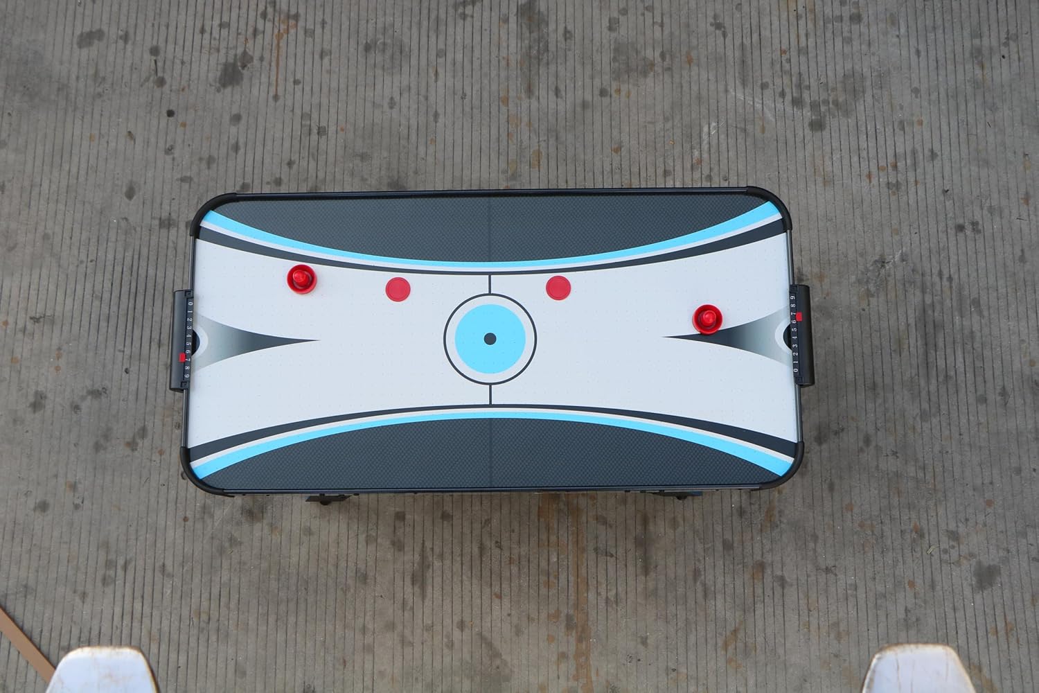 2 in 1 Game Table,Multifunctional Games Desk Table with Air Hockey and Tennis Table,60''L for Game Room,Family Game