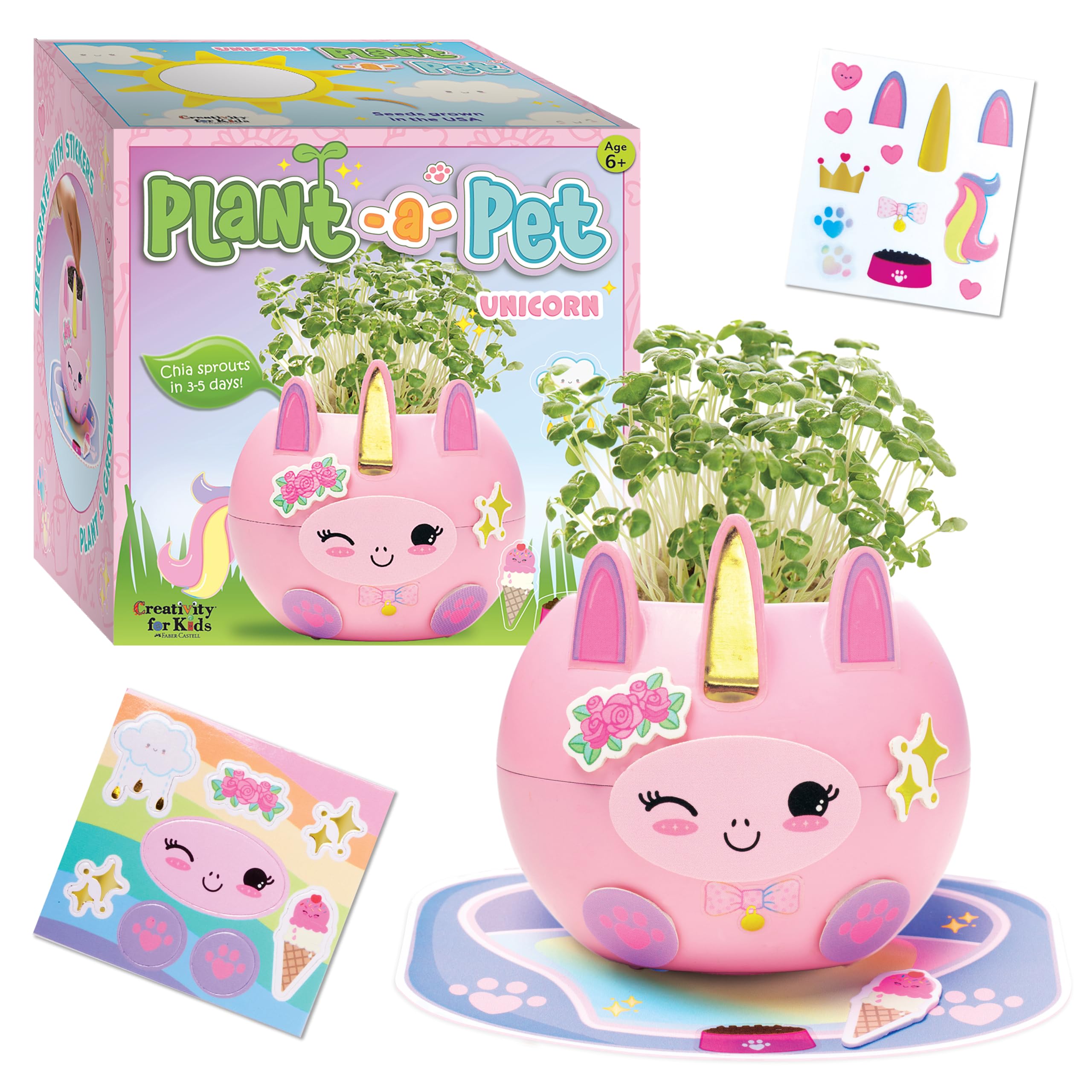 Creativity for Kids Plant-A-Pet: Unicorn Stocking Stuffers for Kids, Unicorn Gifts for Girls Aged 6-8 Years Activities for Kids-picture-28