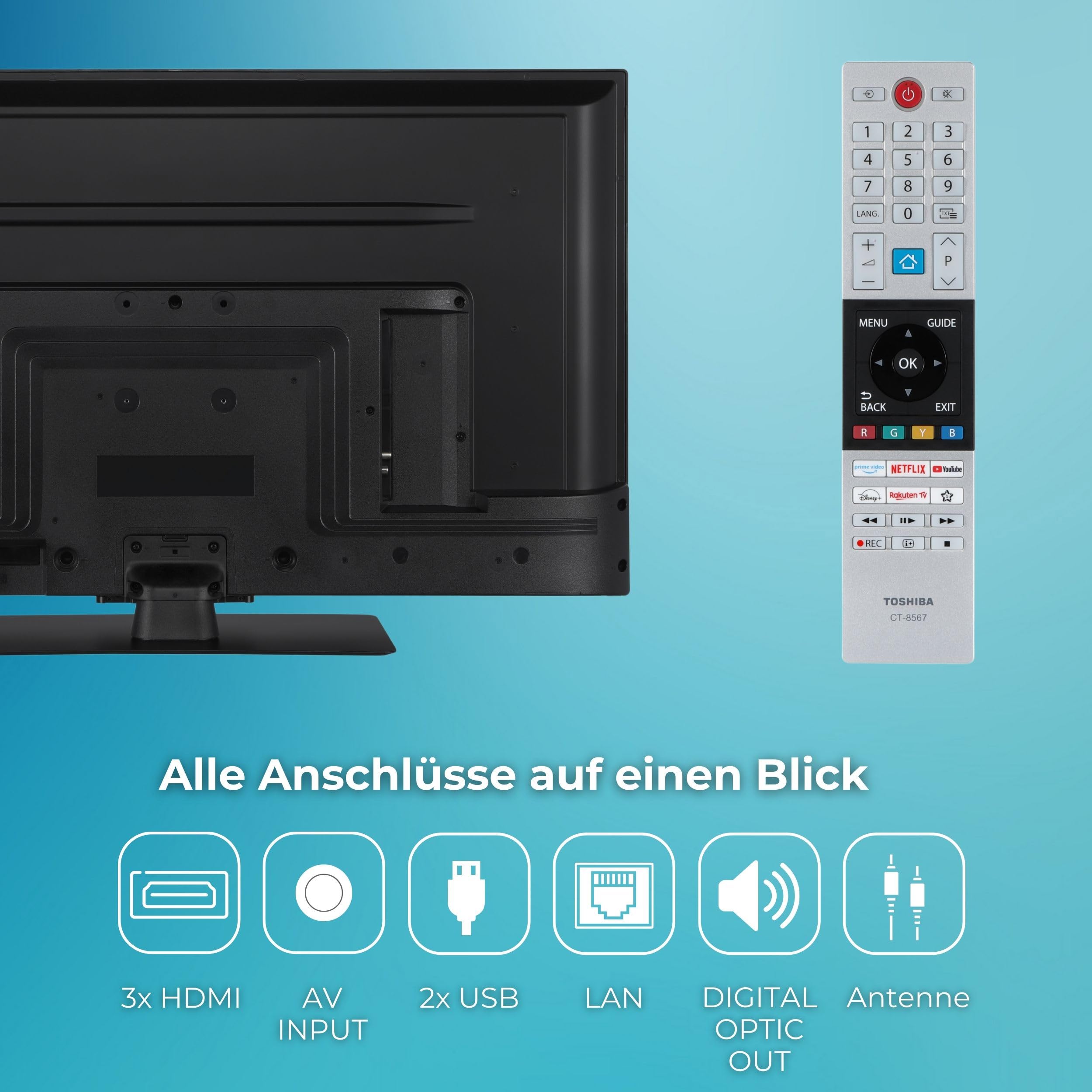 Toshiba Telewizor LED 50UV3463DA, 127 cm, 4K Ultra HD, VIDAA Smart TV, Dolby Vision HDR, Wi-FI