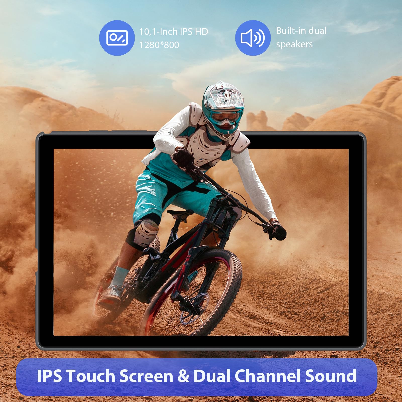 MAXLEGEN Tablet 10,1 Pollici, Android 14, 36GB RAM+128GB ROM/2TB TF, Octa Core 2.0Ghz, 5G WiFi, 8000mAh, BT5.0, 8+5MP, GPS, Tablet con Tastiera e Mouse/Penna/Auricolare