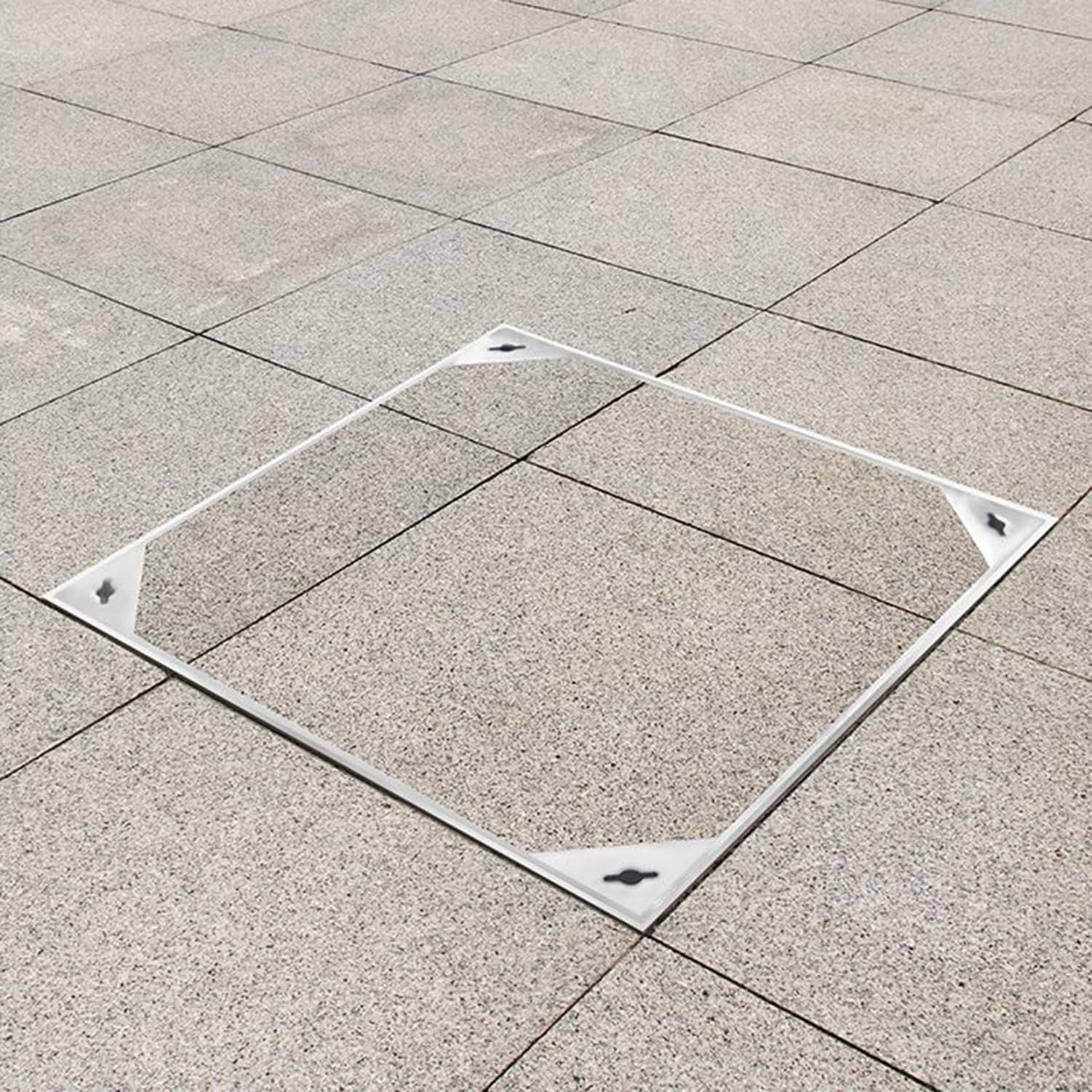 Cubierta de boca empotrada, diseño invisible para un acceso sin costuras al aire libre e interior con agujero de fácil extracción