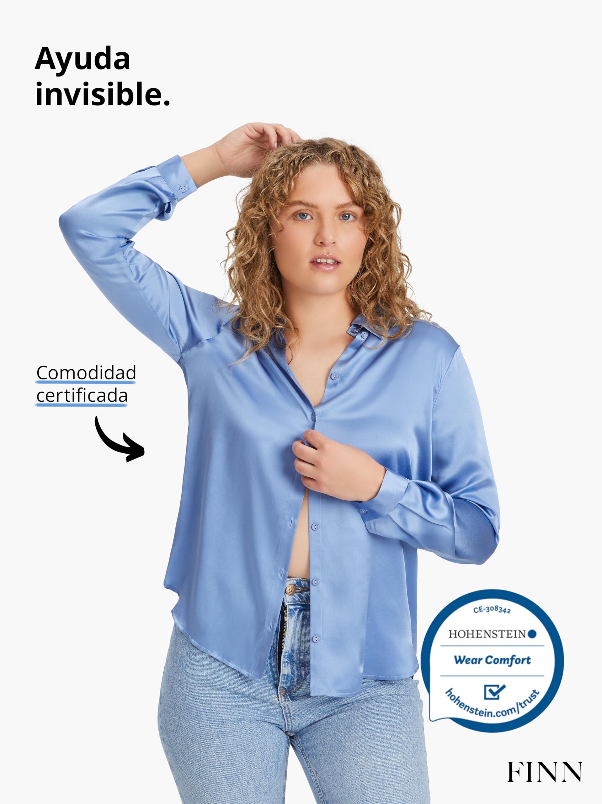 FINN Camiseta Anti-Sudor Mujer con Almohadillas Integradas