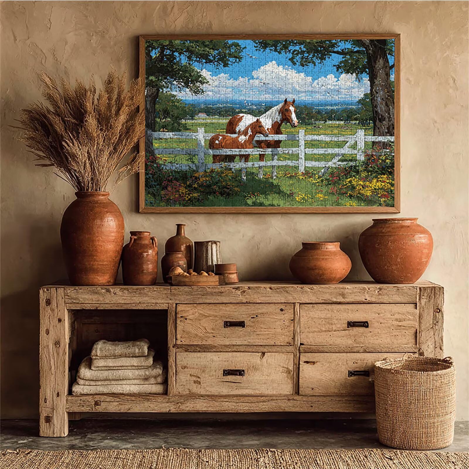 Puzzle 2000 elementów dla dorosłych koni, drewniane puzzle, 99 x 70 cm, dla mężczyzn, kobiet, starszych, seniorów, części, ściśle do siebie pasują, dekompresja, dekoracja ścienna, prezenty dla