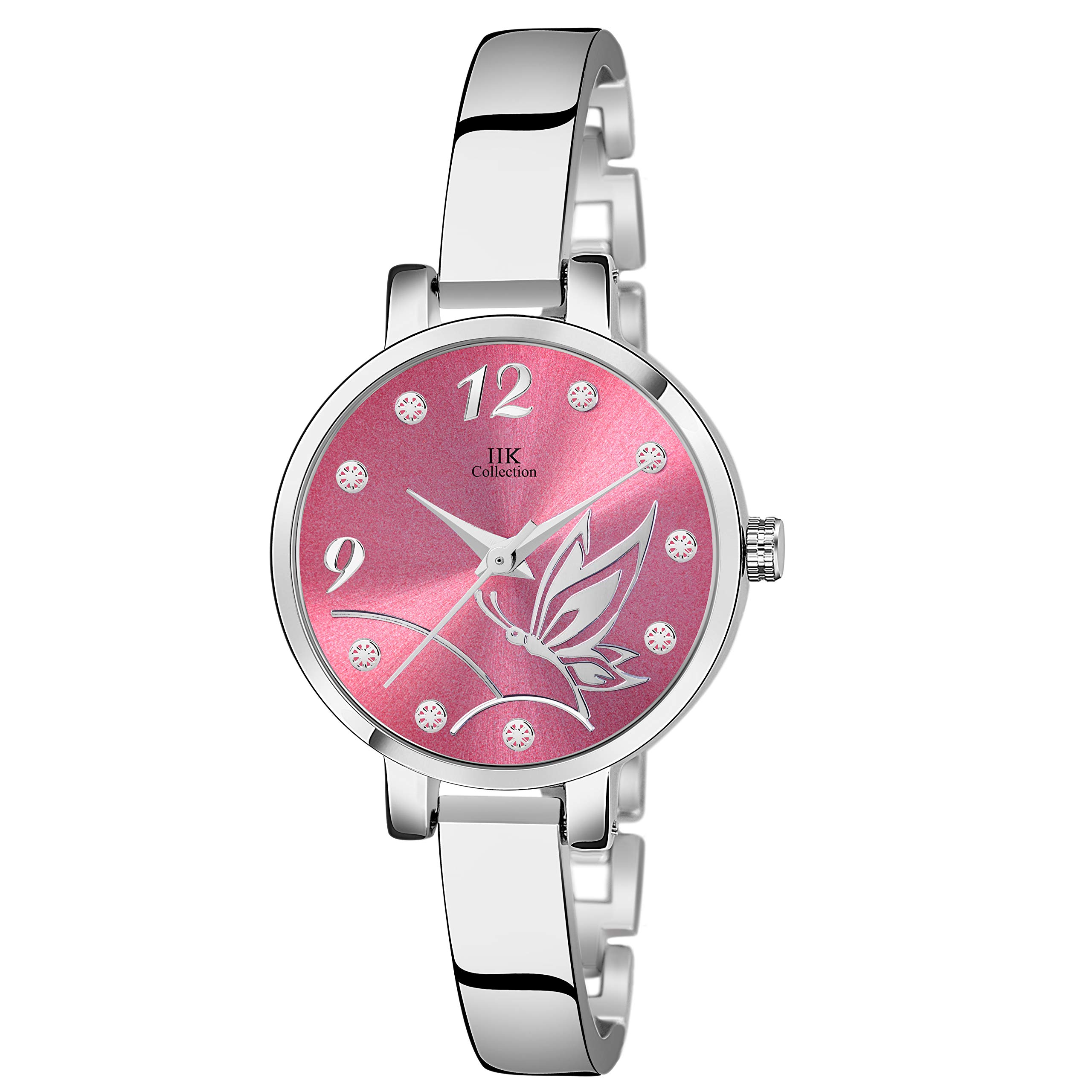 IIK COLLECTION Analogue Pink Dial Silver Bracelet Girls & Womens Wrist Watch (IIK-3068W) (B08QW1B576) Amazon Price History, Amazon Price Tracker
