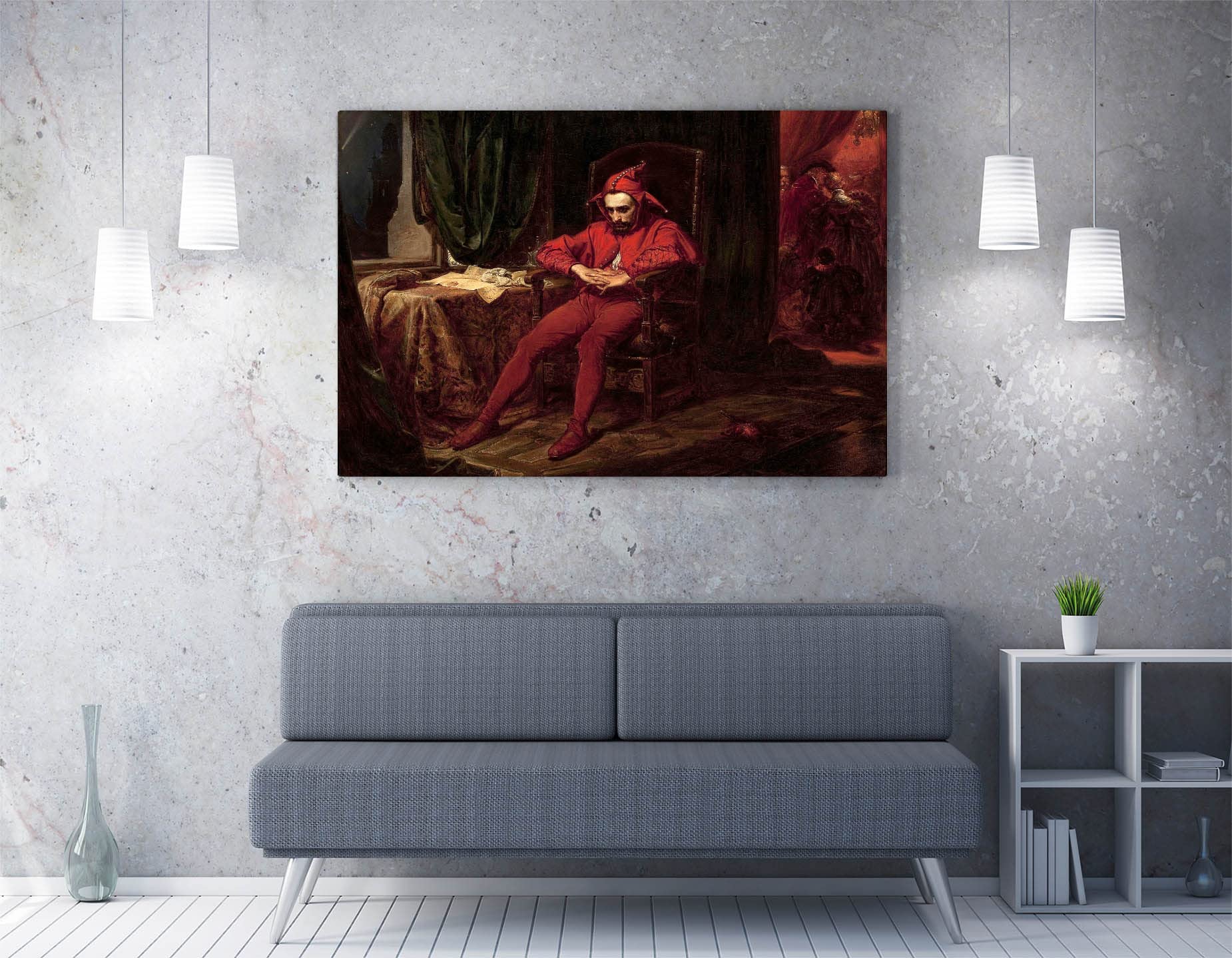 Canvasartshop -Jan Matejko, Stanczyk- Canvas Wall Art Picture Print (12X8)