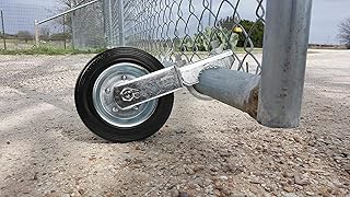 Mofeez Gate Wheel for Metal Swing Gate with 1-5/8" Thru 2" Gate Frames, Gate Support Wheel for Chain Link Fence, Prevent Gate from Dragging