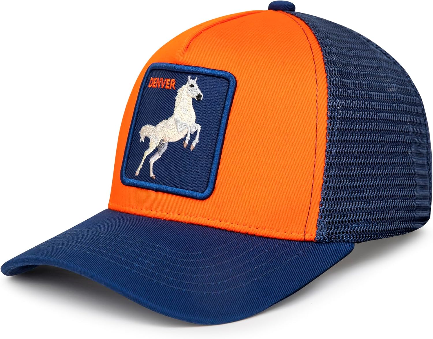 Football Fan Patch Trucker Hat - Netted Snapback Baseball Cap with Team Design for Men & Women