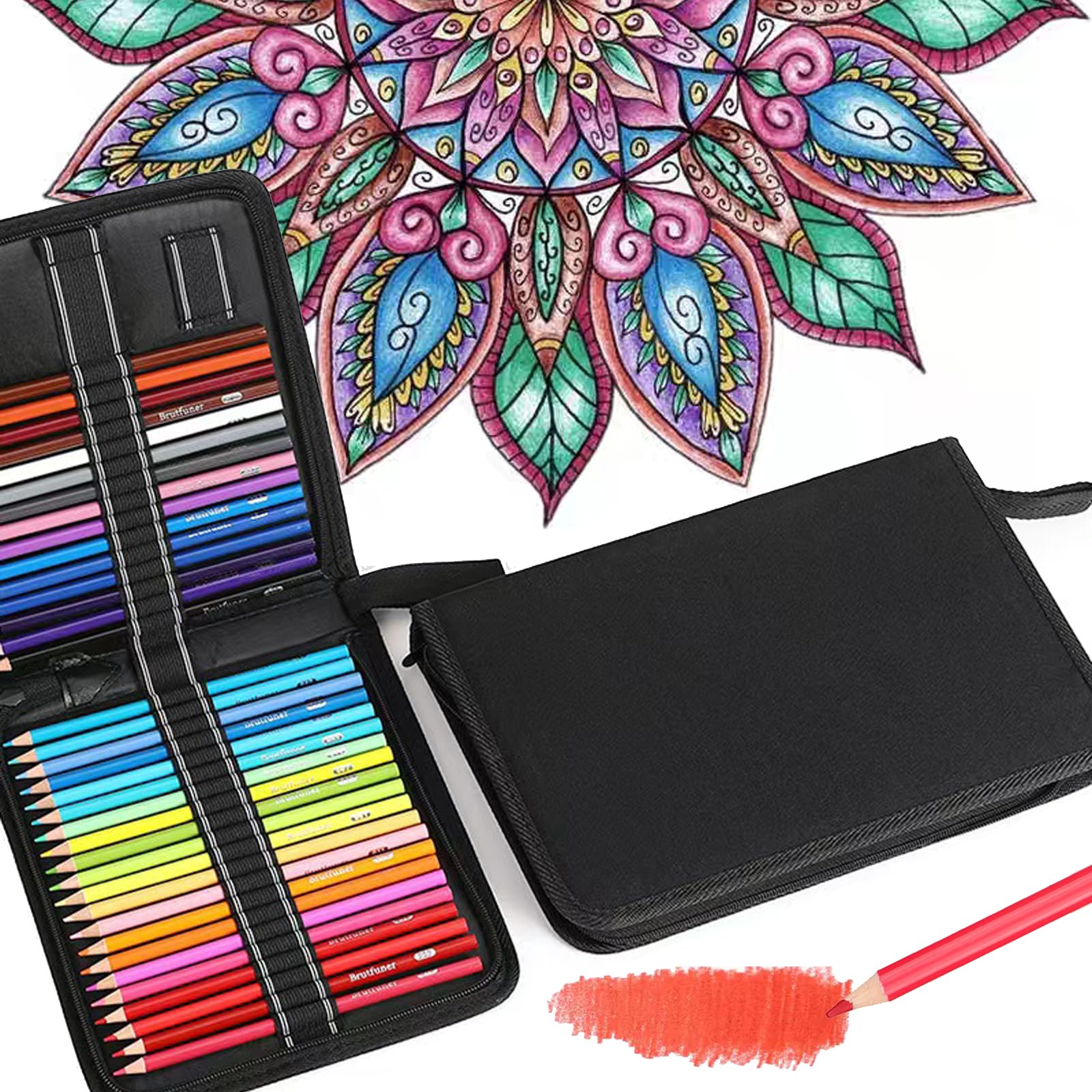 Amazon.com: ZZWUAPT Orange Yellow Colored Pencils,Oil Based Wooden