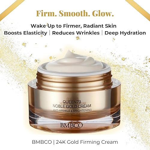 Miniatura 2 de BMBCO Crema facial reafirmante de oro de 24 quilates – Reparación de arrugas e hidratante hidratante, cuidado de la piel con infusión de colágeno