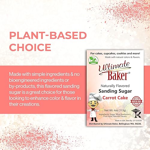 Miniatura 9 de Ultimate Baker Azúcar de lijado saborizado (1 x 4 onzas), explosión de sabor y color para pasteles, galletas y más, totalmente natural, perfecto