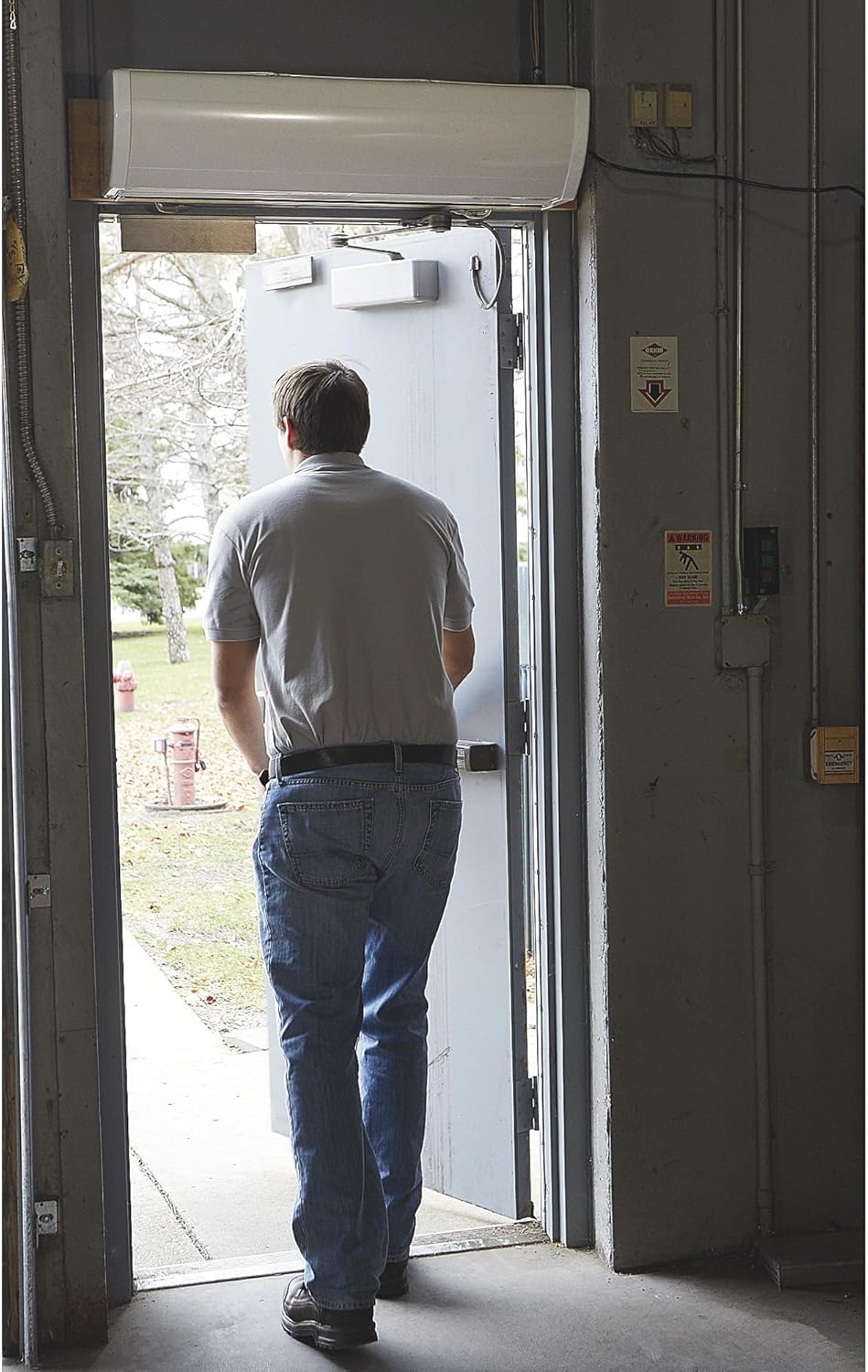 Strongway Air Curtain - 36in. 1/2 HP, 110/120 Volts, 816 CFM, 2 Speed