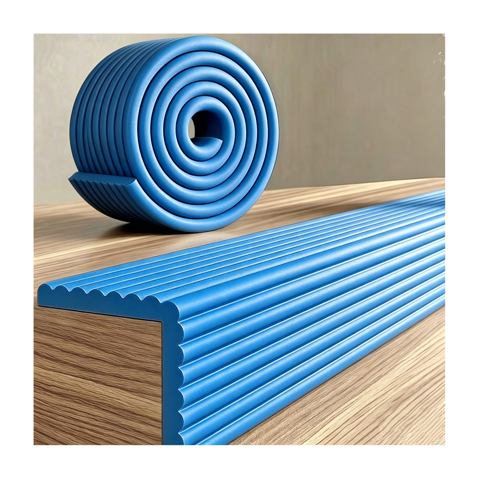 Paraspigoli Angolari, Protezione per Il Bordo Delle Scale, Resistente Ai Graffi e All'Usura; Adatto a Pareti, Mobili, Stipiti, Abitazioni e Spazi Ufficio.(Blue,2000CM/787.4in)