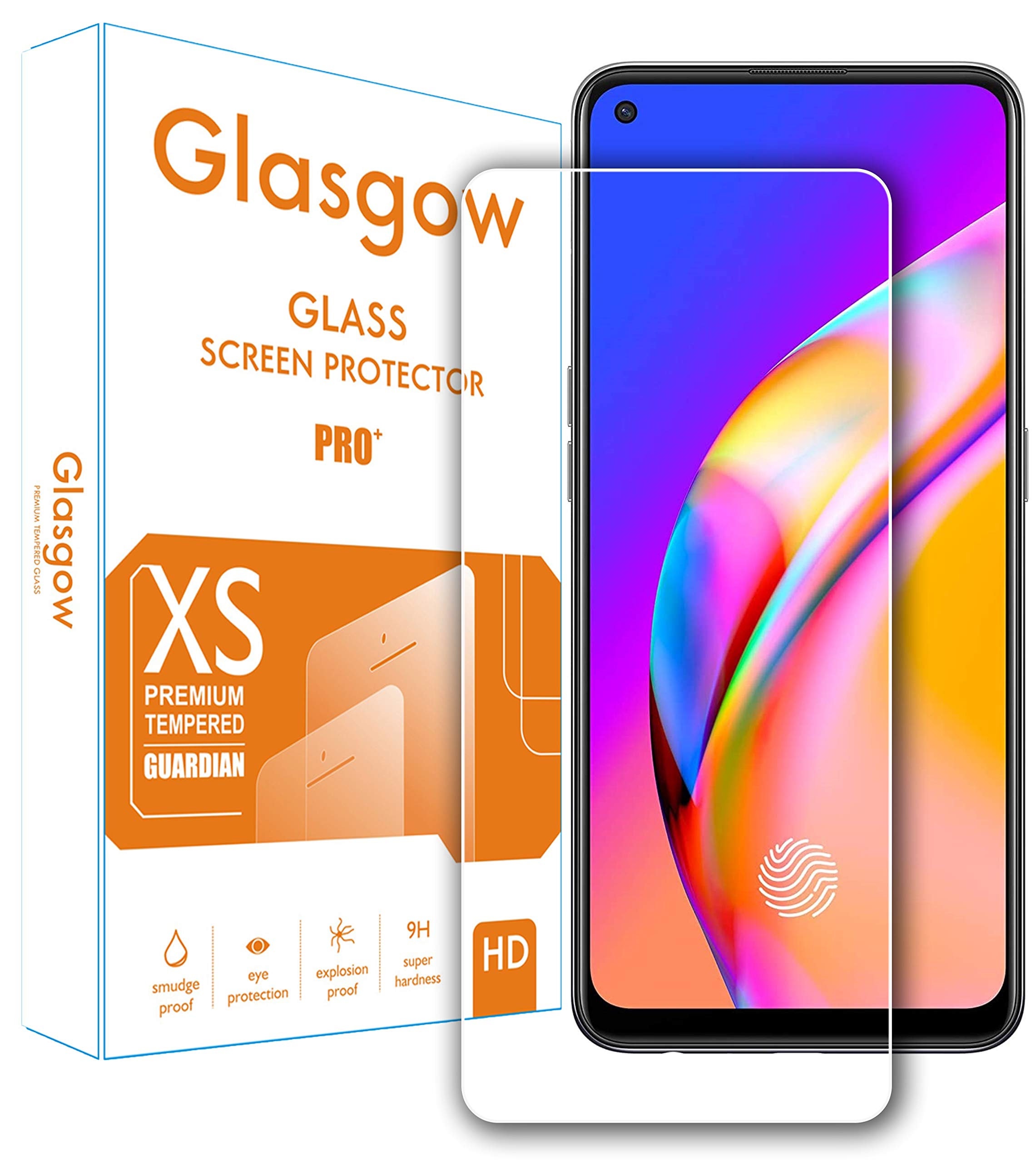 Glasgow Screen Protector for Oppo F19 Pro Plus 5G / F19 Pro+ 5G [Tempered Glass Guard] [Gorilla] Easy Installation [Anti FingerPrint] (B08ZSDQT4K) Amazon Price History, Amazon Price Tracker