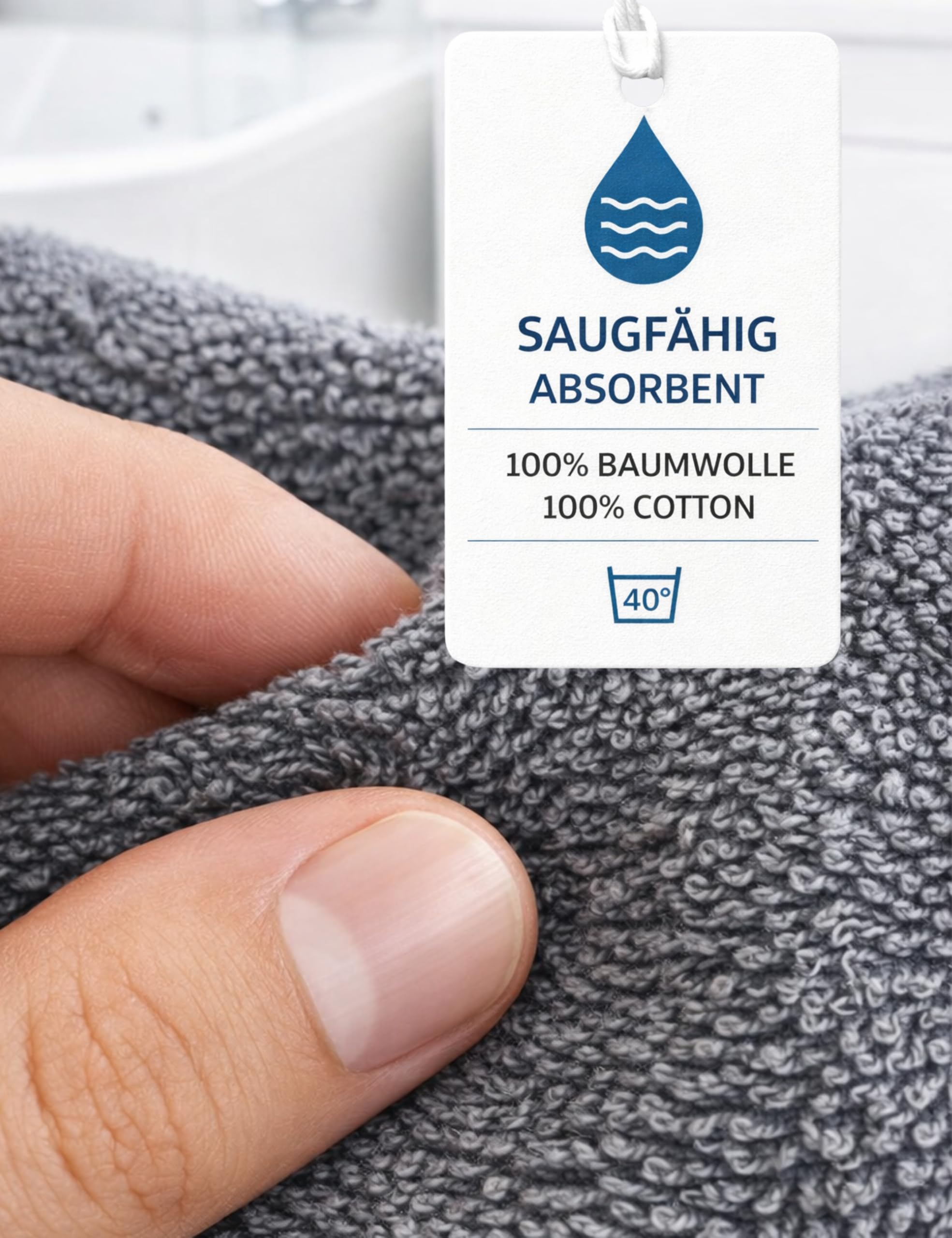 Morgenstern Bademantel Herren Kapuze Frottee 100% Baumwolle Lang Cadiz Salamanca