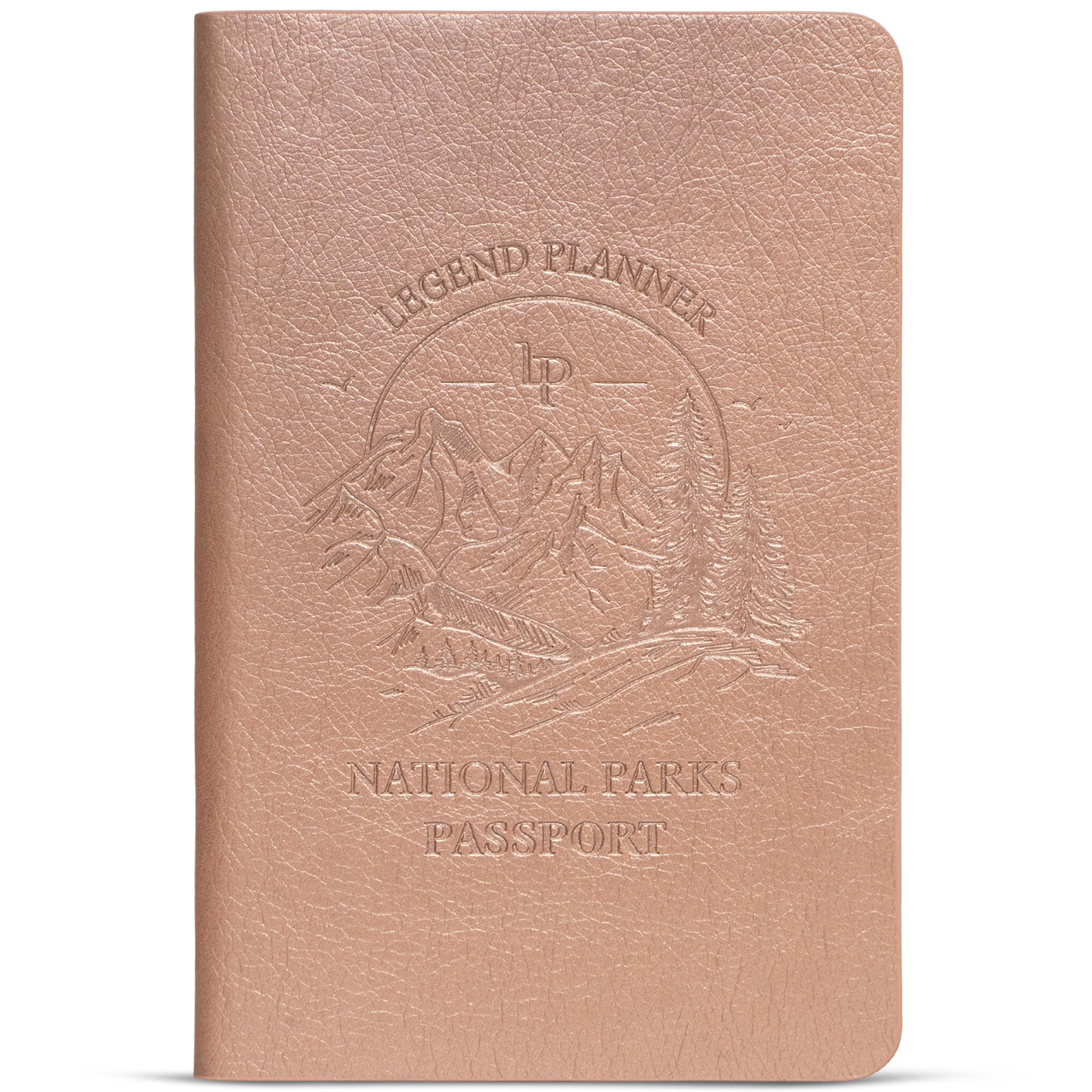 Legend National Park Passport Book, US & Canada Stamp Journal, Rose Gold