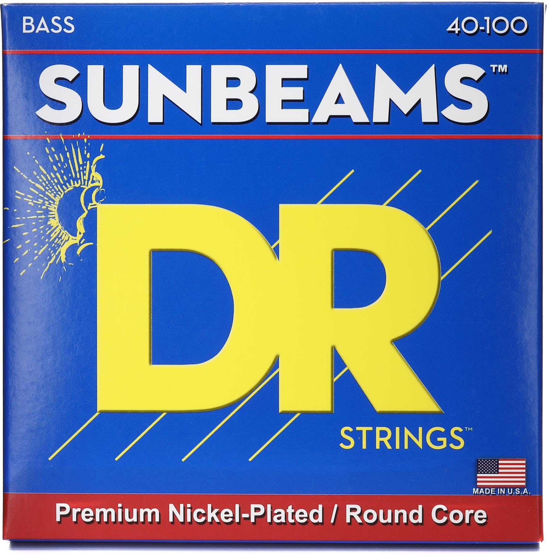 DR Strings SUNBEAM™ - Nickel Plated Bass Strings: Light 40-100