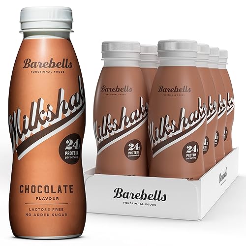 Barebells Protein Shake – 24g High Protein Milkshake, Lactose-Free, Ready to Drink, Low Carb – 8x330ml (Chocolate Flavour) - Chocolate