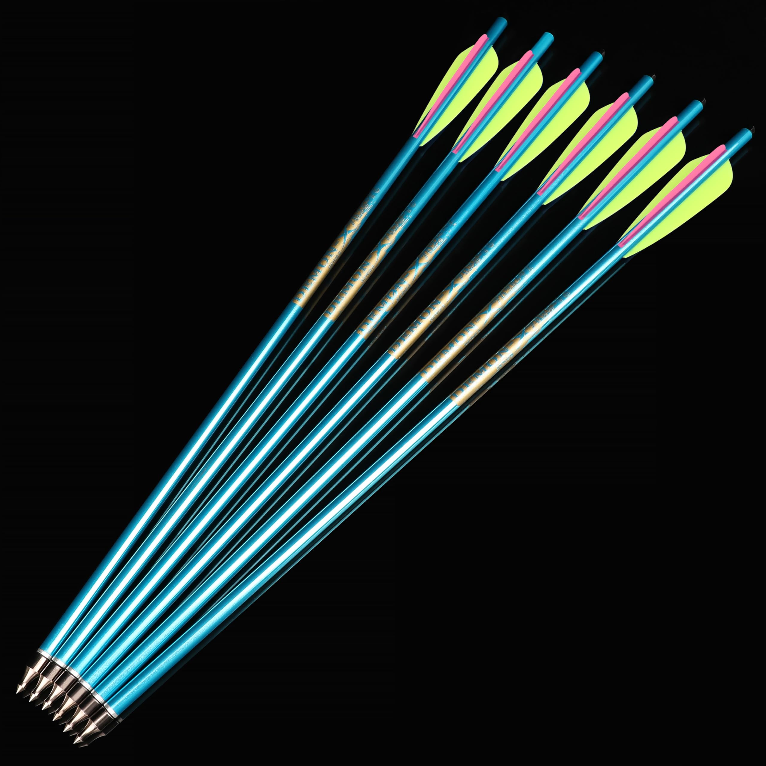 SHARROW Tir à l'arc Flèches d'arbalète en Aluminium 20 22 Pouces Flèches en Aluminium Boulons d'arbalète avec 100 Grains Broadheads pour Arbalète Chasse Tir