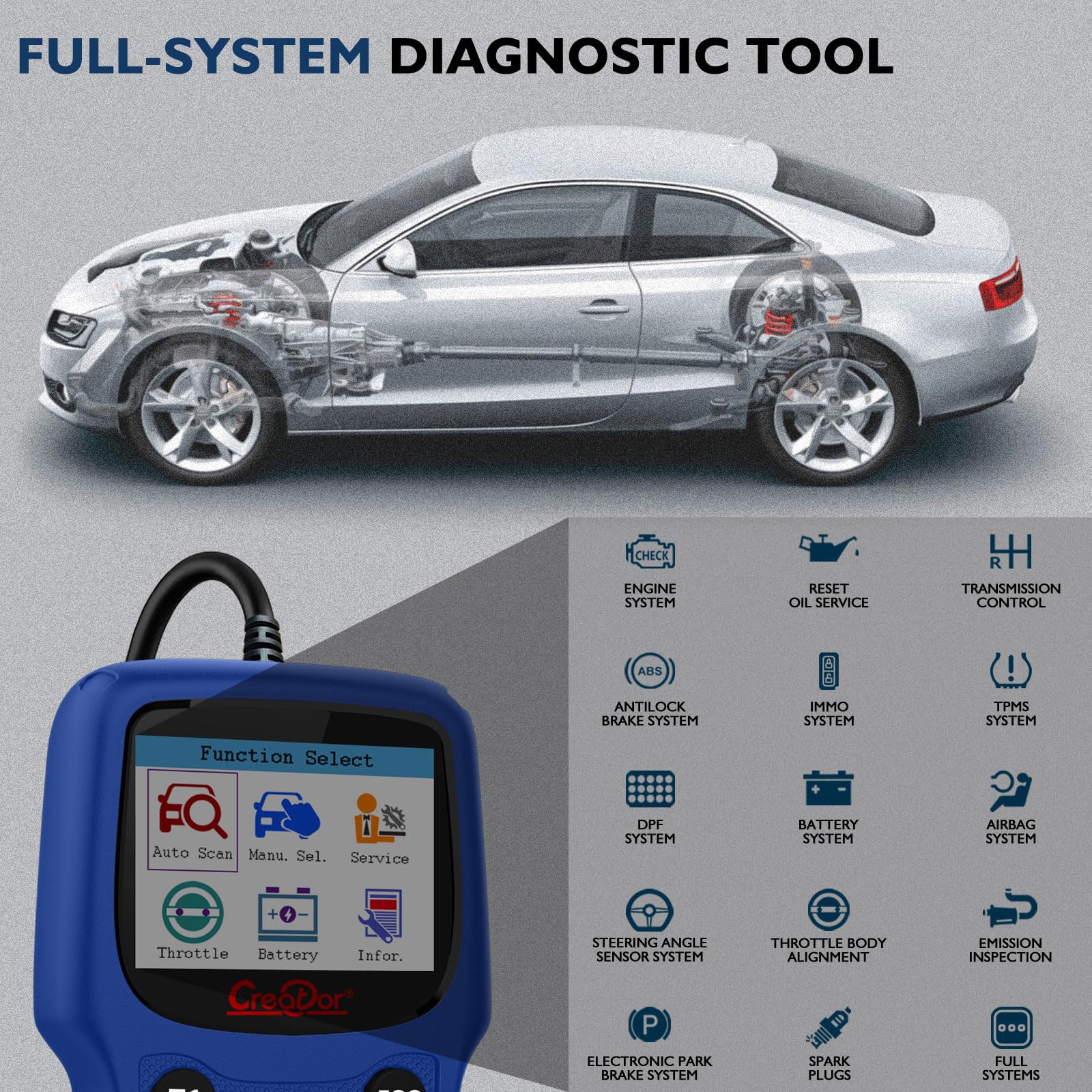 Amazon.com: Creator C420 OBD2 Scanner Fit for BMW Mini Full