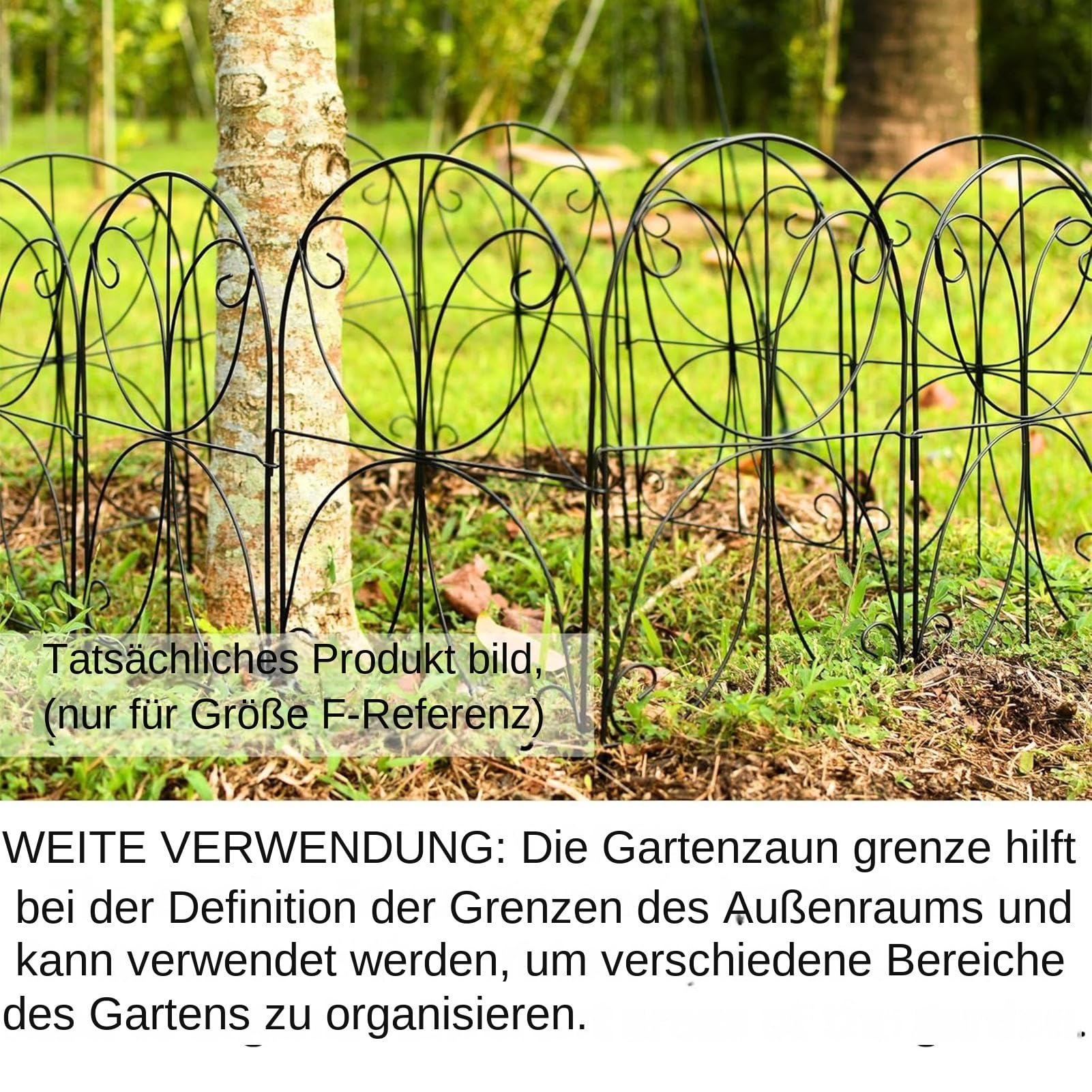 Valla De Barrera Para Animales 10 Paneles De Valla Decorativa Para Jardín | Accesorios de Jardín Resistentes, Decoración Exterior Impermeable para Cercado Temporal de Mascotas