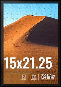 LaVie Home 15x21.25 Picture Frame for Wall Display, 15x21.25 Black Picture Frame with HD Plexiglas, 15 x 21.25 Photo Frame 1 Pack, Display Frame for Vertical or Horizontal, Classic Collection