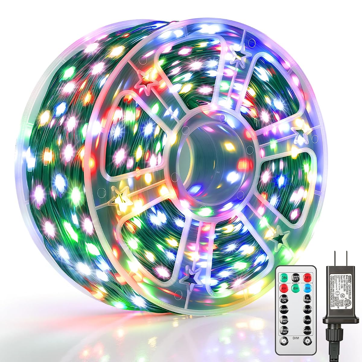 Mlambert 1500 Led Christmas Lights 492Ft Outdoor Waterproof Dimmable Fairy
