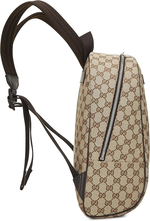Pre-Loved Original GG Canvas Backpack, Brown