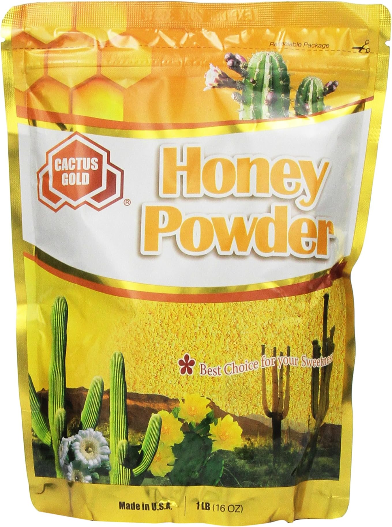 Cactus Gold Honey Powder, 16 Ounce Units (Pack of 3)