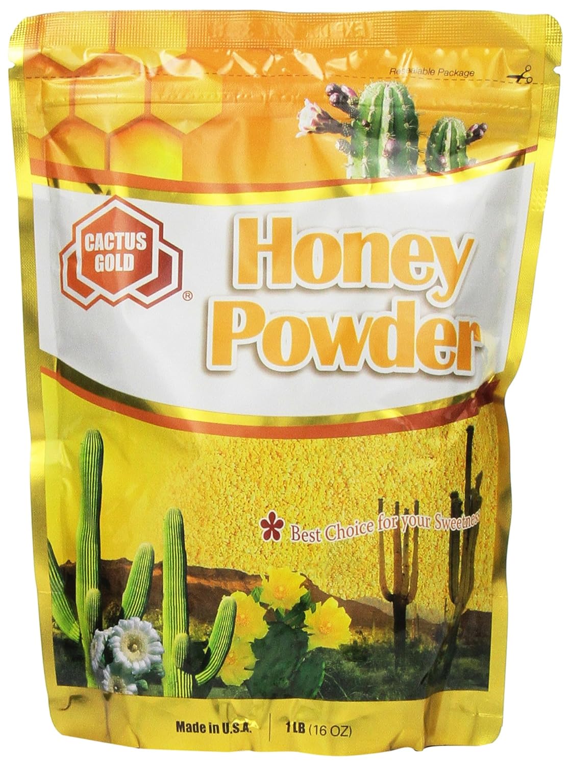 Cactus Gold Honey Powder, 16 Ounce Units (Pack of 3)