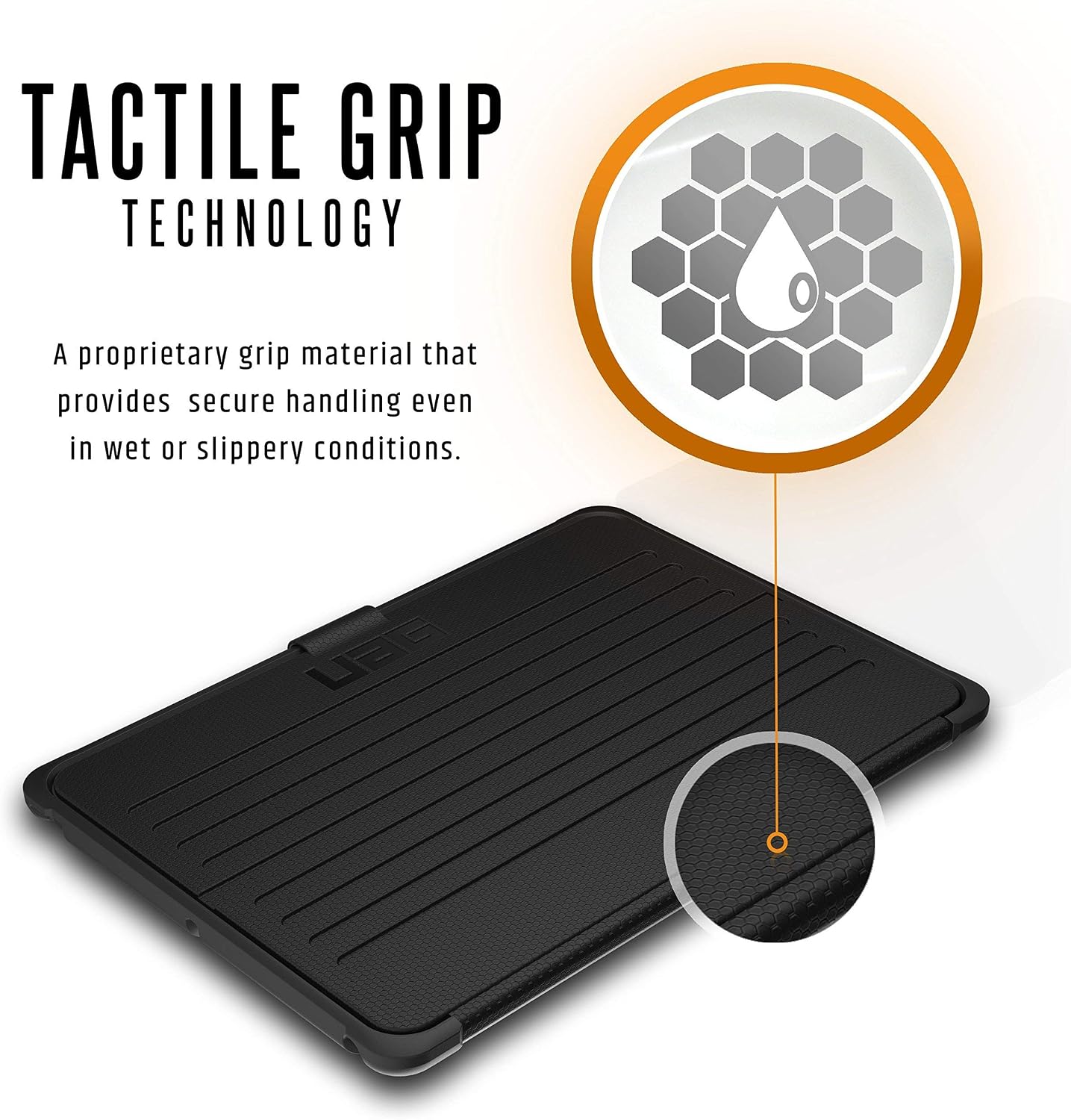 URBAN ARMOR GEAR UAG Designed for iPad 9.7 Universal Case - iPad 9.7 (2017 5th Gen & 2018 6th Gen), iPad Pro 9.7, iPad Air 1/Air 2 Metropolis Folio Rugged Military Drop Tested, Black w/Black Logo