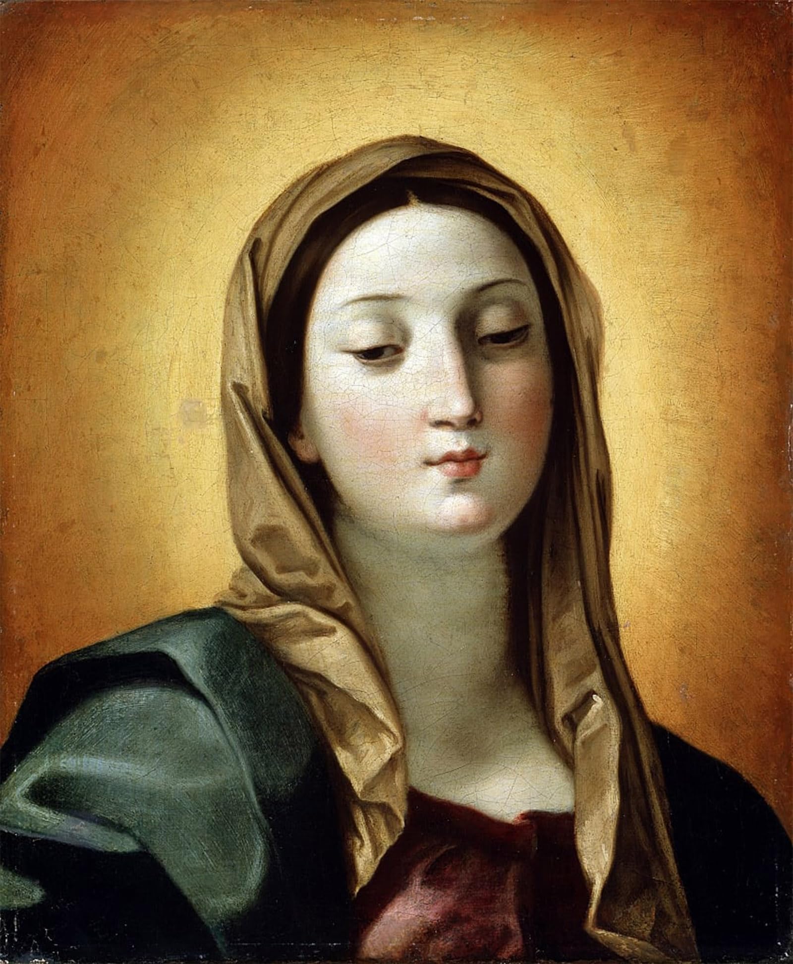 SERENDIPITP Vintage Wall Art Canvas Nordic Poster Canvas Print Picture the Virgin by Vintage Painting Wall Art Poster for Home Decor 60x90cm